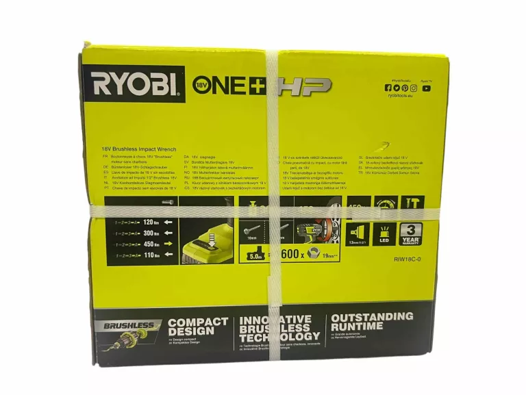 RYOBI KLUCZ UDAROWY 18V RIW18C-0 450NM ONE+ 1/2