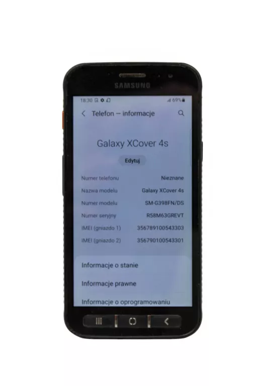 TELEFON SMARTFON SAMSUNG GALAXY XCOVER 4S 2 GB / 16 GB 4G (LTE)