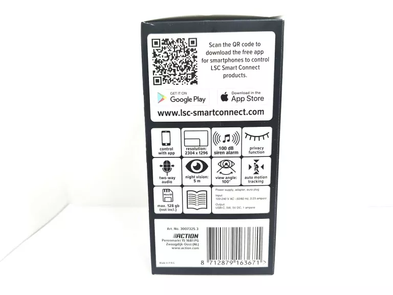 KAMERA WIFI LSC 1296P OBROTOWA WEWNĘTRZNA