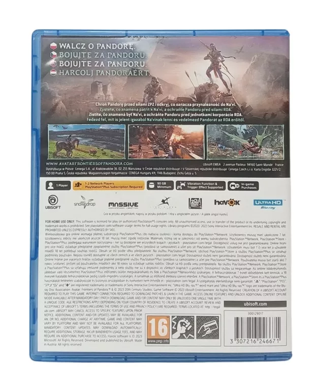 GRA AVATAR FRONTIERS OF PANDORA PS5