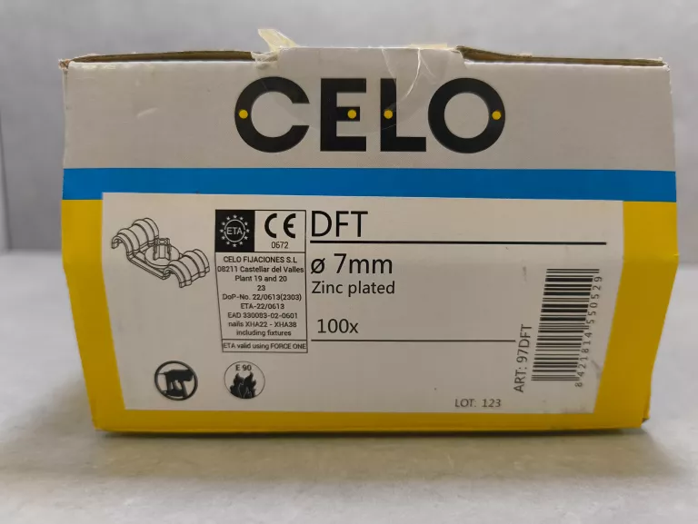 UCHWYT PODWÓJNY CELO DFT 7MM 100SZT