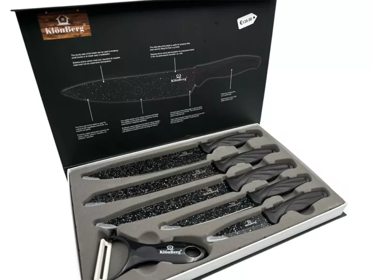 ZESTAW 5+1 NOŻE KUCHENNE KLONBERG KB 3203