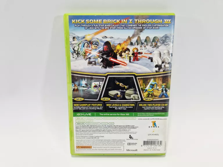 GRA LEGO STAR WARS THE COMPLETE SAGA XBOX 360