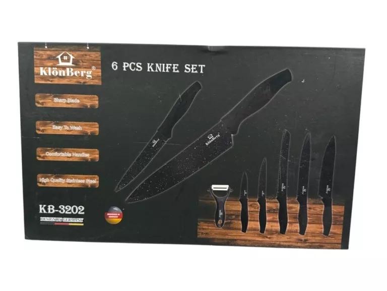 ZESTAW 5+1 NOŻE KUCHENNE KLONBERG KB 3203