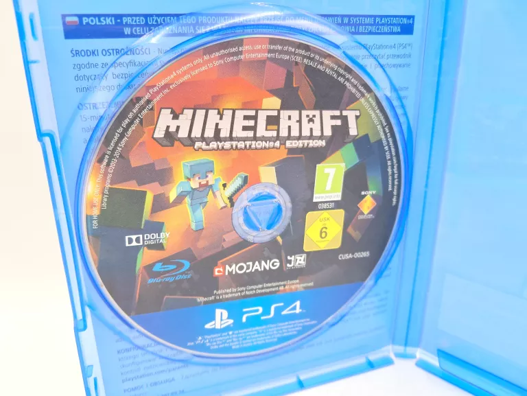 GRA SONY MINECRAFT PLAYSTATION 4 EDITION PS4