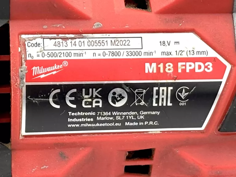 WKRĘTARKA MILWAUKEE M18 FPD3 18V + 2 AKUMULATORY 5.0AH