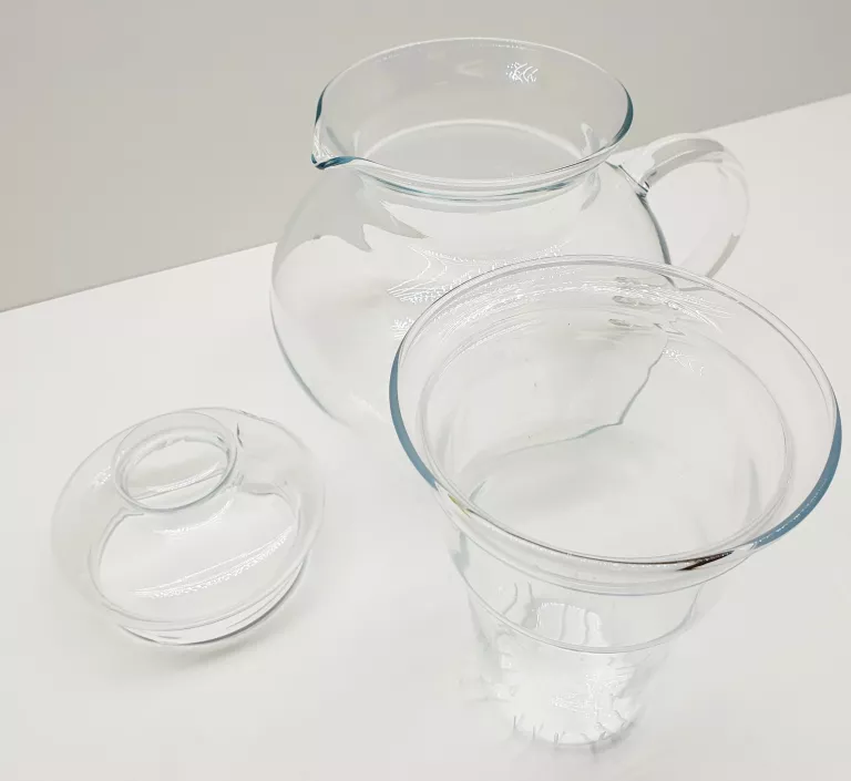DZBANEK ŻAROODPORNY SZKLANY DO HERBATY SIMAX EVA 1L Z SITKIEM BEZ PLASTIKU