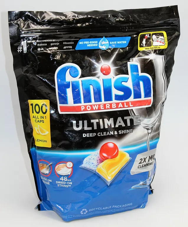KAPSUŁKI DO ZMYWARKI FINISH ULTIMATE ALL IN 1 LEMON 100SZT.