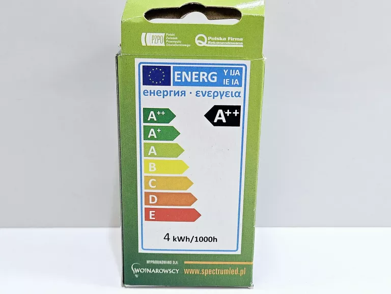 ŻARÓWKA SPECTRUM BIAŁA KULKA CIEPŁA LED E27 4W