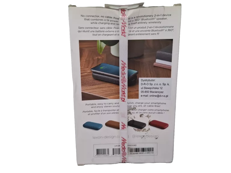 LEXON POWERBANK INDUKCYJNY 5000 MAH Z GŁOŚNIKIEM