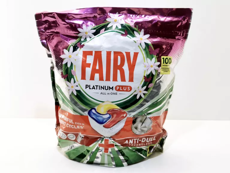 FAIRY ALL IN ONE FAIRY PLATINUM PLUS KAPSUŁKI DO ZMYWARKI CYTRYNA 100 SZT