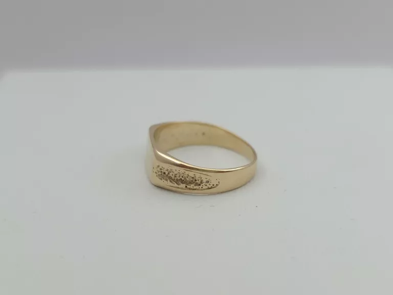 ZŁOTY PIERŚCIONEK SYGNET - 585 14K R.7 2,08G
