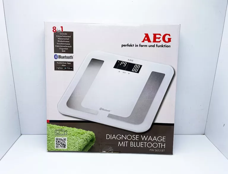 WAGA ŁAZIENKOWA ANALITYCZNA AEG PW 5653 8W1 BLUETOOTH