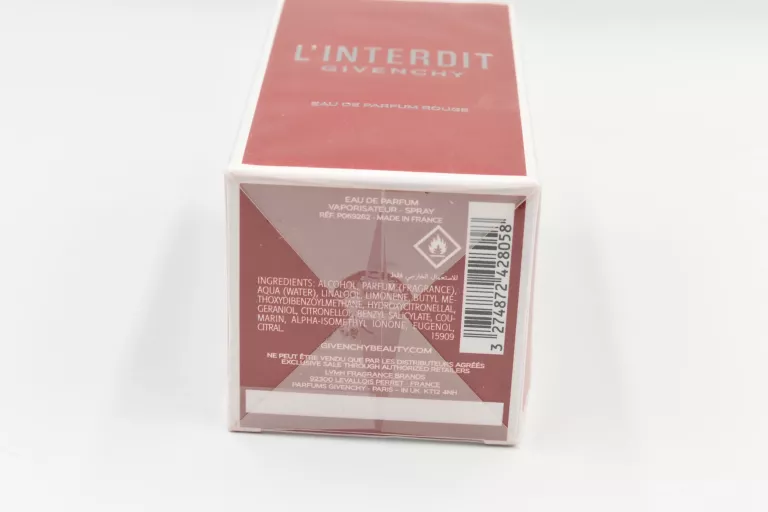 GIVENCHY L'INTERDIT ROUGE WODA PERFUMOWANA 80ML