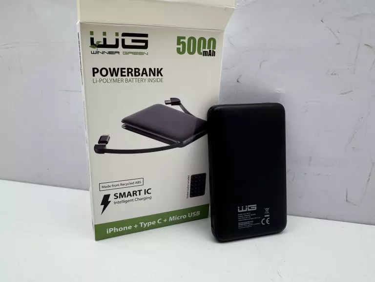 POWERBANK WINNER GROUP 5000 MAH CZARNY