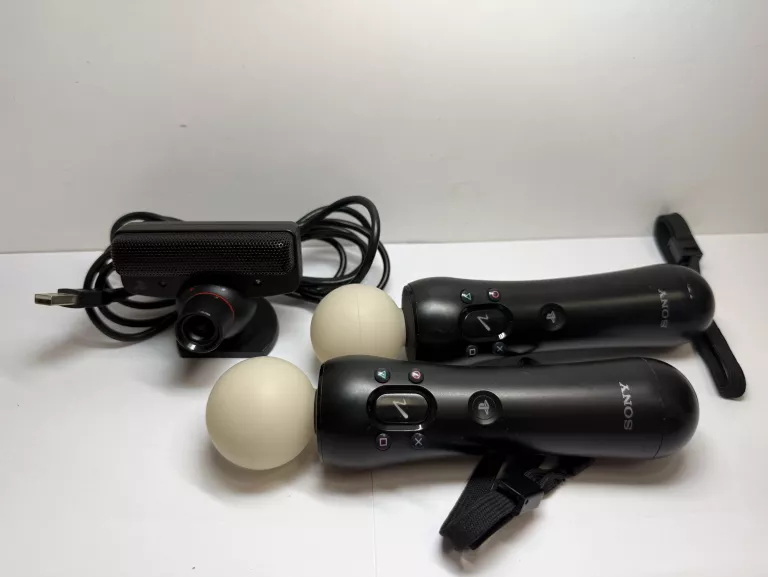 KONTROLER SONY PS3 MOVE 2SZT + KAMERKA EYE PS3