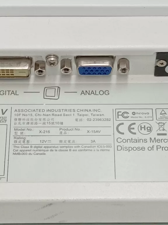 MONITOR AG NEOVO X-15AV