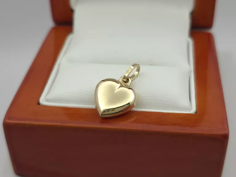 ZŁOTA ZAWIESZKA SERCE - 585 14K 1,14G