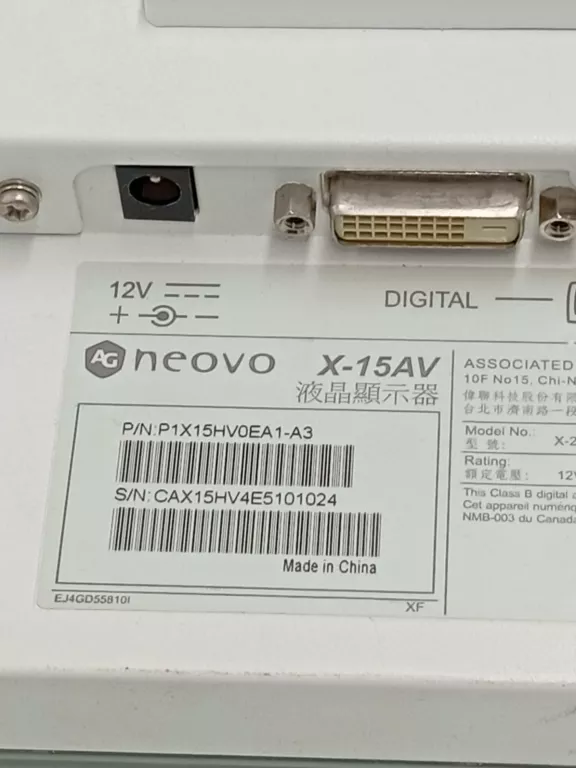 MONITOR AG NEOVO X-15AV