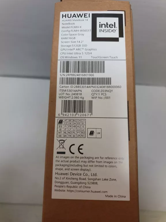 LAPTOP HUAWEI MATEBOOK 14 ULTRA 5