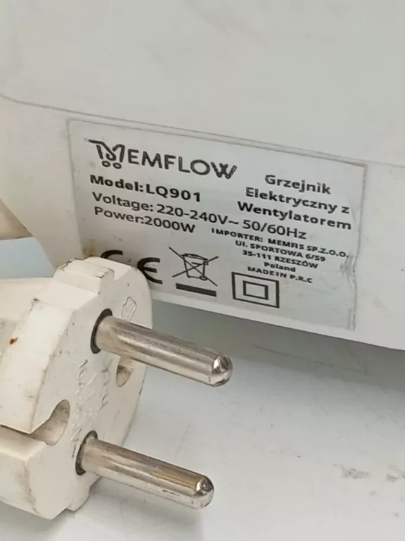 TERMOWENTYLATOR EMFLOW LQ901 2000 W