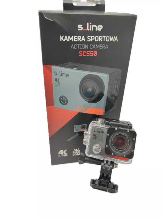 KAMERA SPORTOWA GOTZE & JENSEN S_LINE SC550 + AKCESORIA