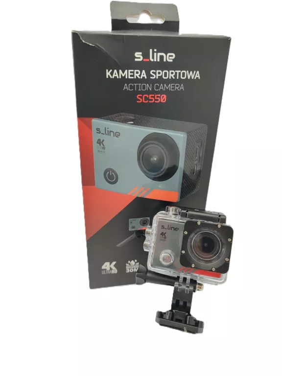 KAMERA SPORTOWA GOTZE & JENSEN S_LINE SC550 + AKCESORIA