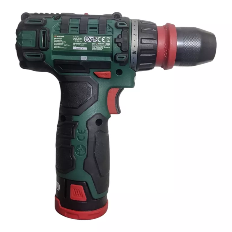 AKUMULATOROWA WKRĘTARKA PARKSIDE PBSA 12 E4 + AKCESORIA ZESTAW XXL 2 AKU