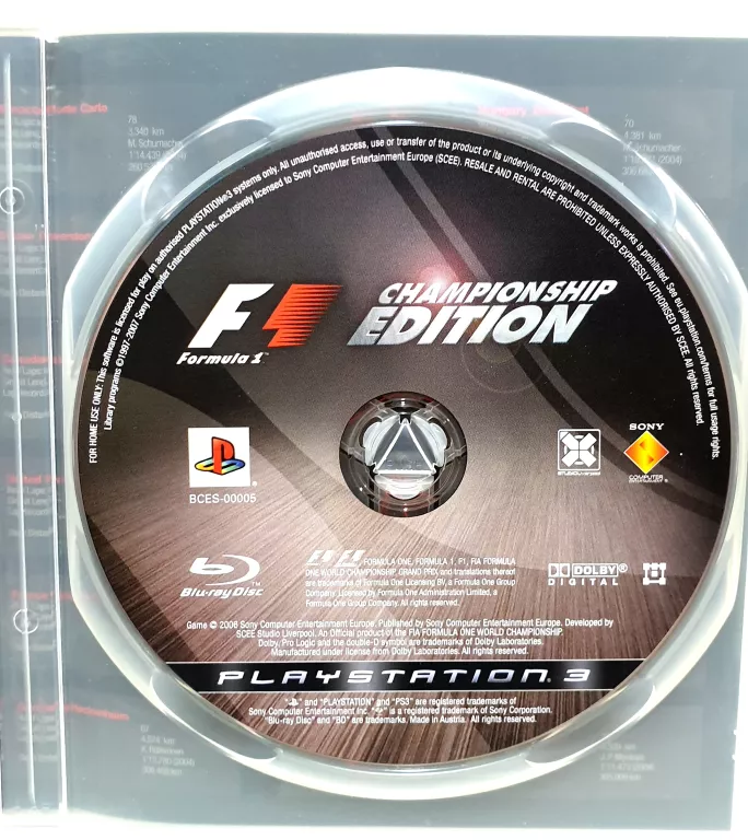 GRA F1 CHAMPIONSHIP EDITION PS3