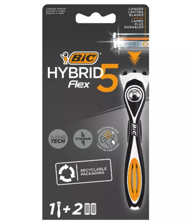 BIC HYBRID 5 FLEX MASZYNKA DO GOLENIA GOLARKA DLA MĘŻCZYZN 1+2 WKŁADY