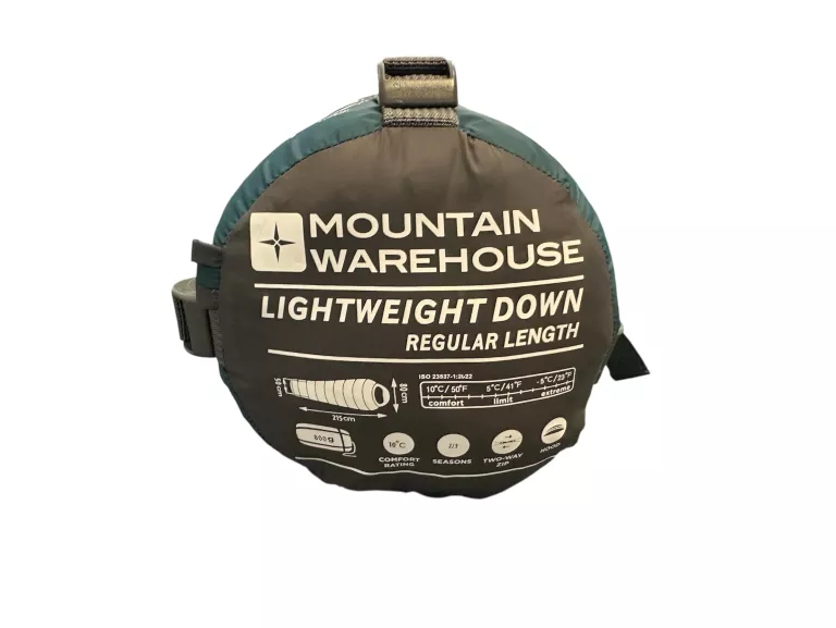 ŚPIWÓR MOUNTAIN WAREHOUSE LIGHTWEIGHT DOWN SLEEPING BAG 215X80CM.