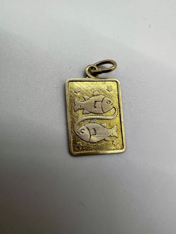 ZŁOTA ZAWIESZKA ZNAK ZODIAKU RYBY 585 1,69G