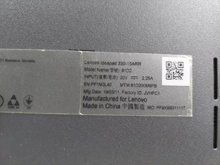 LAPTOP LENOVO IDEAPAD 330