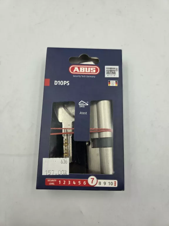 WKŁADKA DO ZAMKA ABUS D10 35/45 NIKIEL
