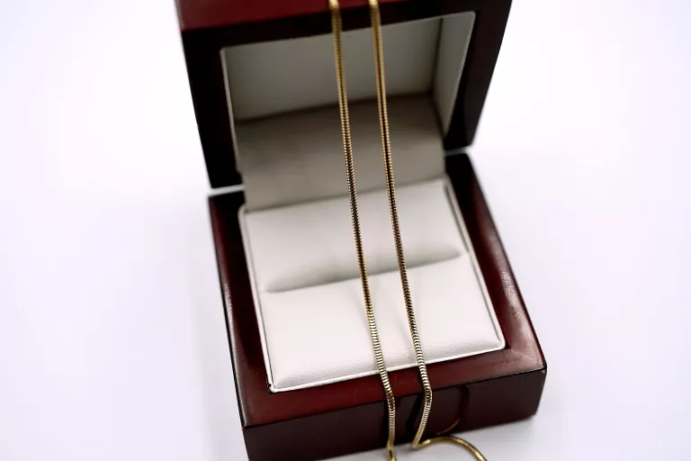 ZŁOTY ŁAŃCUSZEK ŻMIJKA - 14K 585 - R43 3,89G
