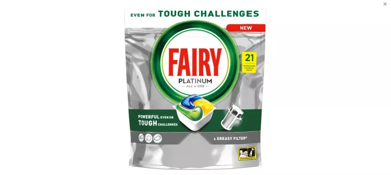 FAIRY ALL IN ONE PLATINUM ORIGINAL KAPSUŁKI DO ZMYWARKI 21 SZTUK