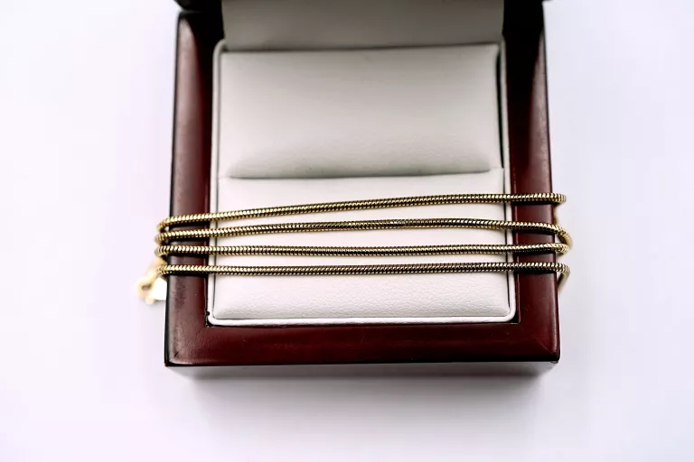 ZŁOTY ŁAŃCUSZEK ŻMIJKA - 14K 585 - R43 3,89G