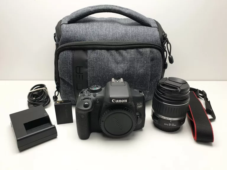 APARAT CANON EOS 750D + OBIEKTYW 18-55MM ZESTAW