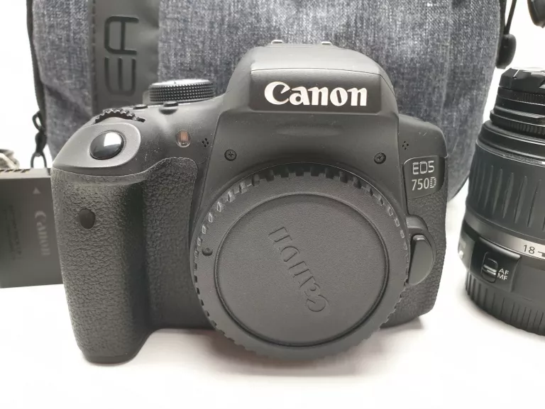 APARAT CANON EOS 750D + OBIEKTYW 18-55MM ZESTAW