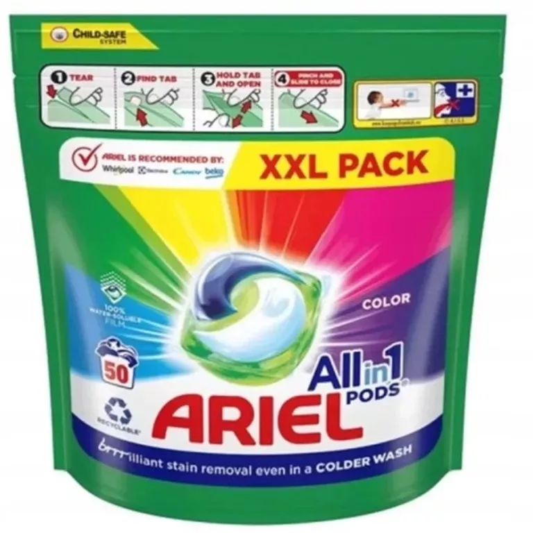 ARIEL COLOR ALLIN1, KAPSUŁKI DO PRANIA, 50 PRAŃ