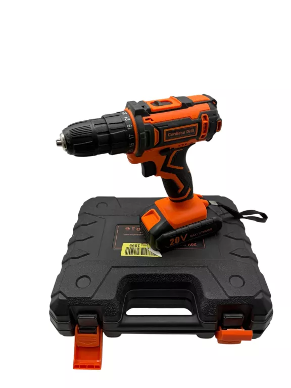 WIERTARKO WKRĘTARKA CORDLESS DRILL AKUMULATOROWA 20 V 2 X BATERIA G1172