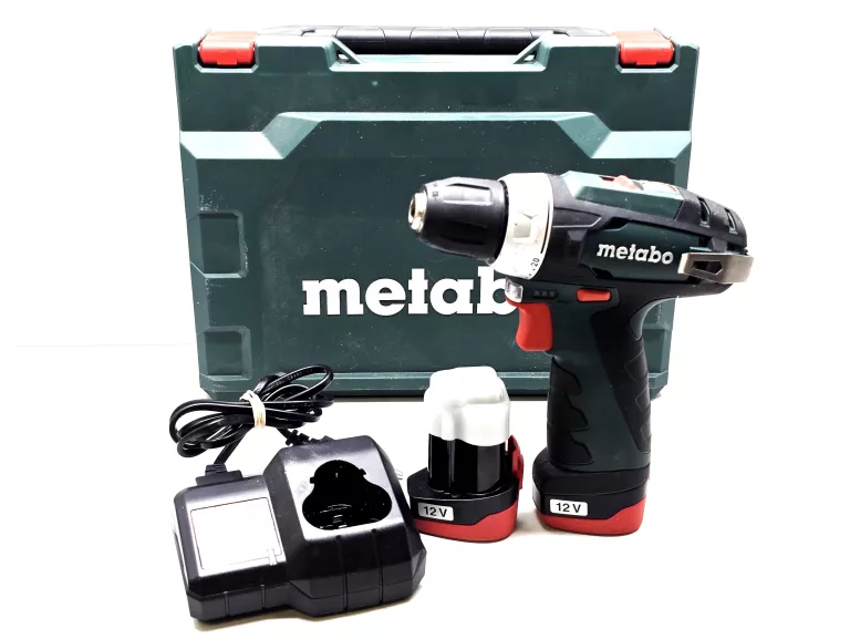 WKRĘTARKA METABO POWERMAXX BS 12V / 2 AKU / ŁAD / WALIZKA