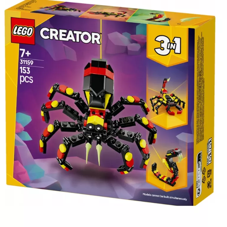 LEGO CREATOR 3W1 31159 DZIKIE ZWIERZĘTA NIEZWYKŁY PAJĄK 5702017822242