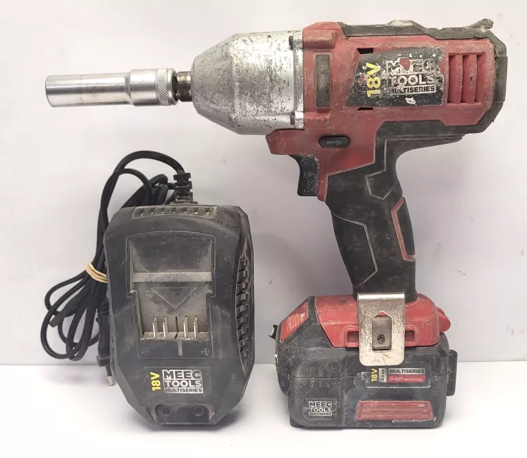 KLUCZ UDAROWY MEEC TOOLS 18V 015385 / AKU / ŁAD