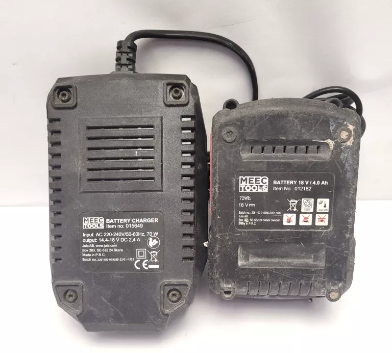 KLUCZ UDAROWY MEEC TOOLS 18V 015385 / AKU / ŁAD