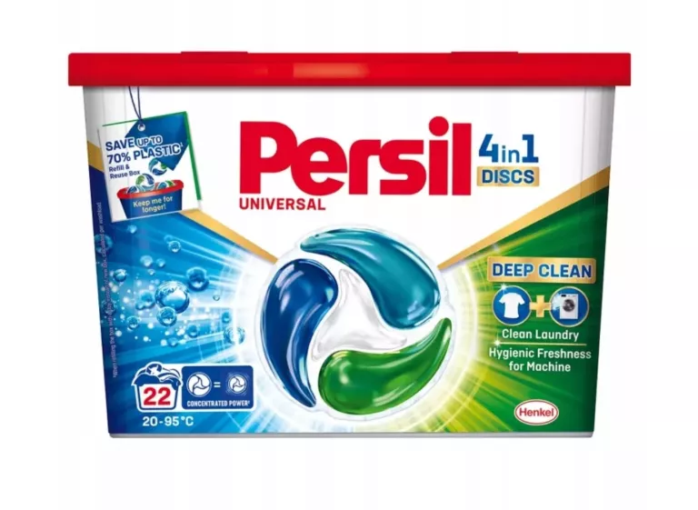 KAPSUŁKI DO PRANIA PERSIL UNIVERSAL 4 IN 1 DISCS UNIVERSAL 22 SZT