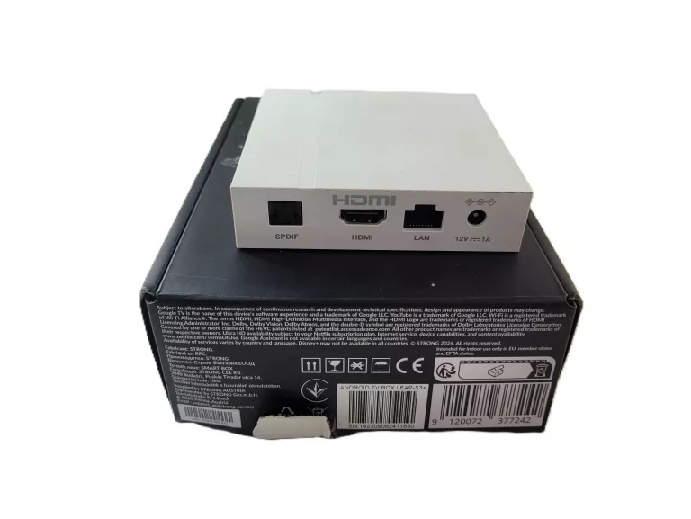 TV BOX STRONG LEAP-S3+ 4K ANDROID TV