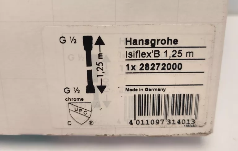 WĄŻ PRYSZNICOWY 125CM HANSGROHE ISIFLEX 28272000