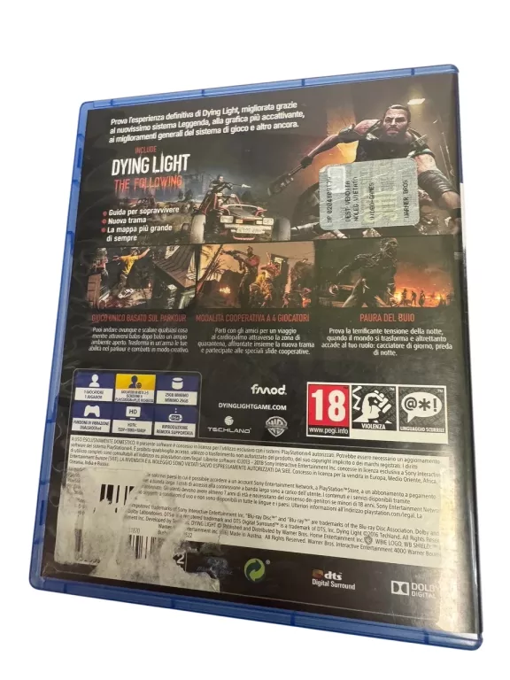 GRA DYING LIGHT THE FOLLOWING NA PS4