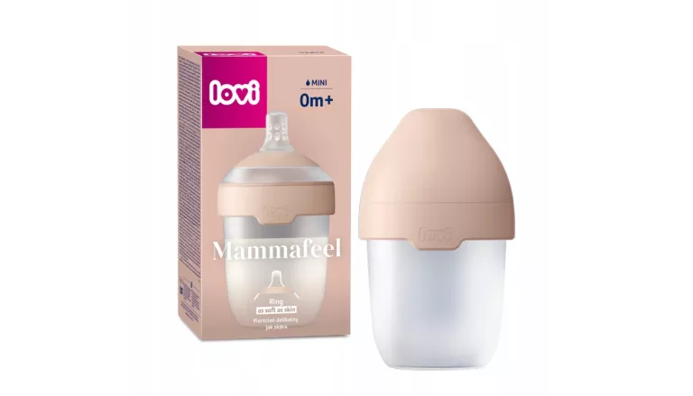 BUTELKA DO KARMIENIA LOVI MAMMAFEEL 150ML ZE SMOCZKIEM DYNAMICZNYM 0M+